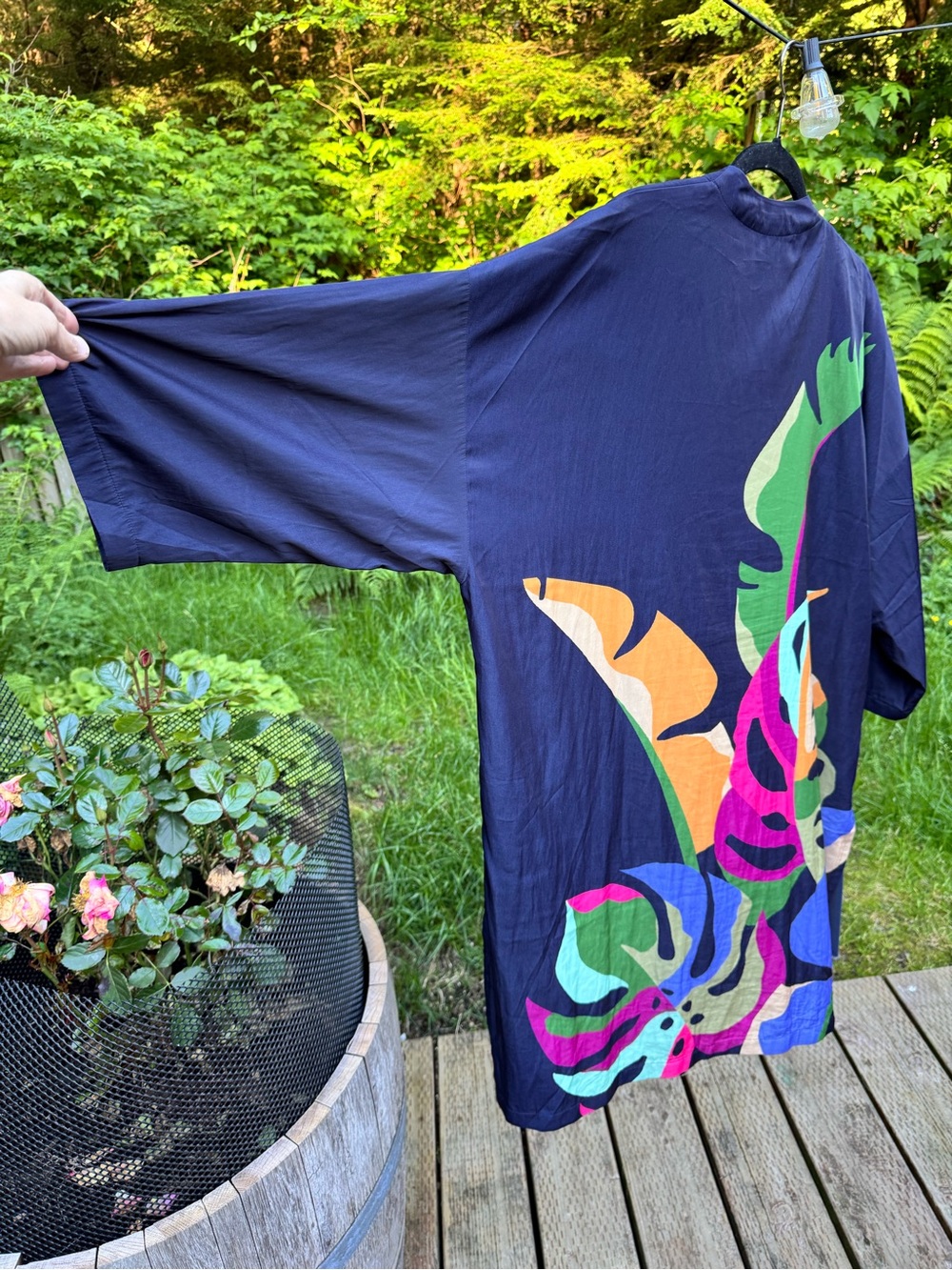 Chico's Slate Blue Layering Top - Picture 4 of 6